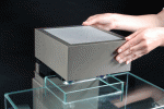 askoll canopy, la parte superiore del Fluval Edge con i 2 faretti