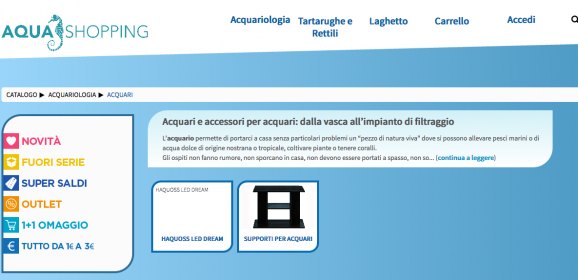 Vendita acquario online: innovativo configuratore per la guida allâ€™acquisto